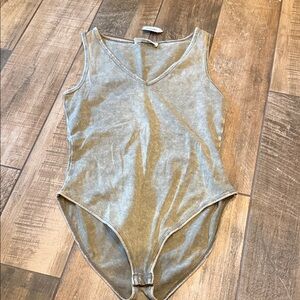 Zenana Outfitters Gray Bodysuit